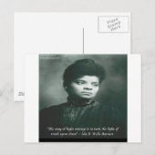 Ida B - het Citaat van Wells & van de Waarheid Briefkaart (Voorkant / Achterkant)