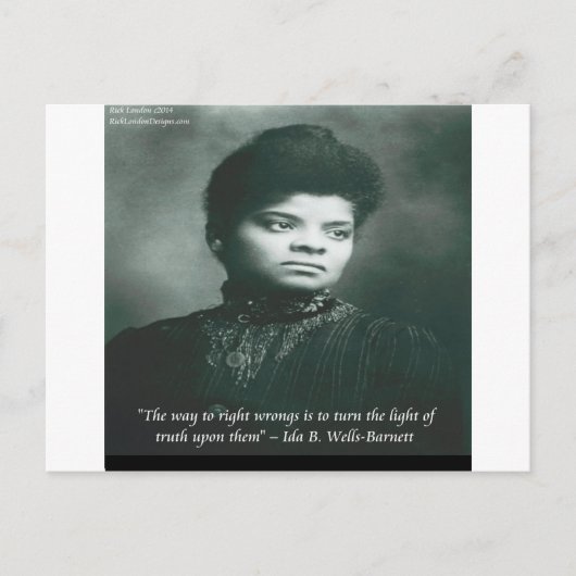 Ida B - het Citaat van Wells & van de Waarheid Briefkaart (Voorkant)