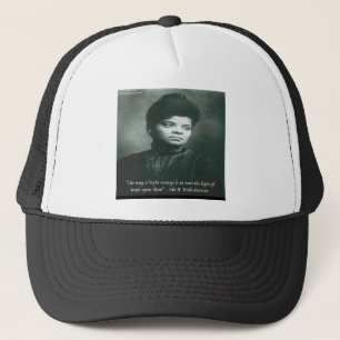 Ida B - het Citaat van Wells & van de Waarheid Trucker Pet