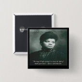 Ida B - het Citaat van Wells & van de Waarheid Vierkante Button 5,1 Cm (Voorkant /achterkant)