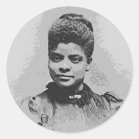 Ida B Wells-Afbeelding Ronde Sticker (Voorkant)
