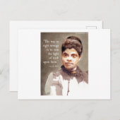 IDA B Wells and "Truth" Quote Briefkaart (Voorkant / Achterkant)