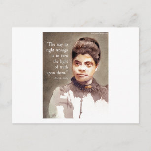 IDA B Wells and "Truth" Quote Briefkaart