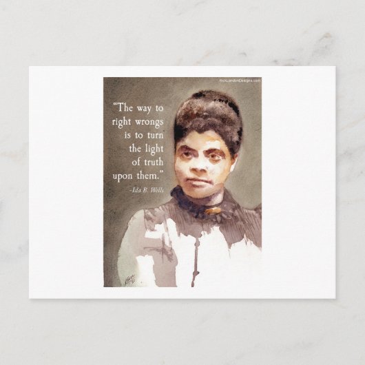 IDA B Wells and "Truth" Quote Briefkaart (Voorkant)
