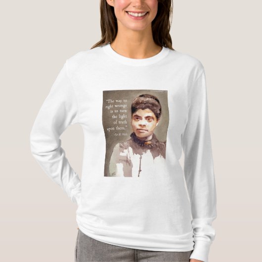 IDA B Wells and "Truth" Quote T-shirt (Voorkant)