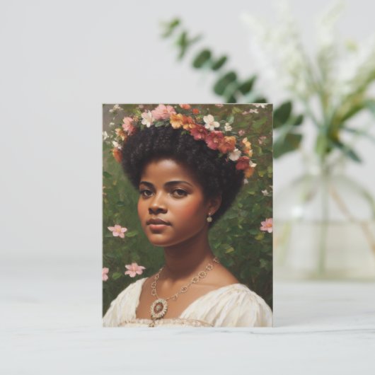 Ida B Wells Bloemenkunst eerbetoon Briefkaart (Staand voorkant)