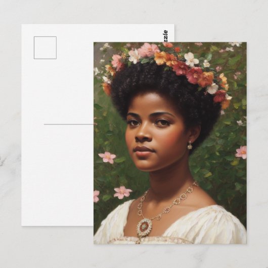 Ida B Wells Bloemenkunst eerbetoon Briefkaart (Voorkant / Achterkant)