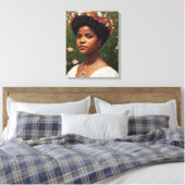 Ida B Wells Bloemenkunst eerbetoon Canvas Afdruk (Insitu (Slaapkamer))