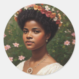 Ida B Wells Bloemenkunst eerbetoon Ronde Sticker