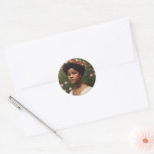Ida B Wells Bloemenkunst eerbetoon Ronde Sticker (Envelop)