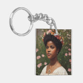 Ida B Wells Bloemenkunst eerbetoon Sleutelhanger (Voorkant Links)