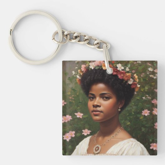 Ida B Wells Bloemenkunst eerbetoon Sleutelhanger (Voorkant)