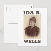 Ida B. Wells Briefkaart (Voorkant / Achterkant)