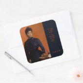 Ida B. Wells Burgerrechtenvoorzitter Truth Vierkante Sticker (Envelop)