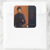 Ida B. Wells Burgerrechtenvoorzitter Truth Vierkante Sticker (Tas)