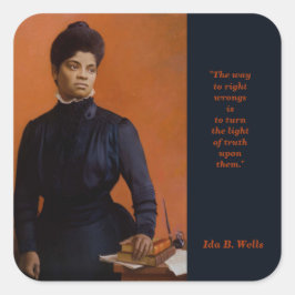 Ida B. Wells Burgerrechtenvoorzitter Truth Vierkante Sticker
