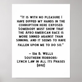 Ida B Wells Corruptie Quote Poster