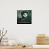 Ida B Wells die het Poster van het Citaat van de W (Keuken)