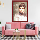 Ida B Wells en het "juiste & verkeerde Citaat" Canvas Afdruk (Insitu (Woonkamer))