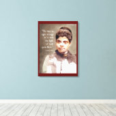 Ida B Wells en het "juiste & verkeerde Citaat" Canvas Afdruk (Insitu (Houten vloer))