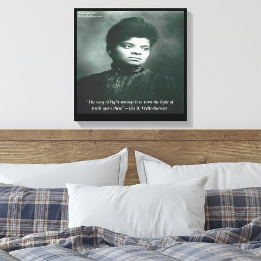 Ida B Wells Finding Truth Canvas Print (Insitu (Slaapkamer))