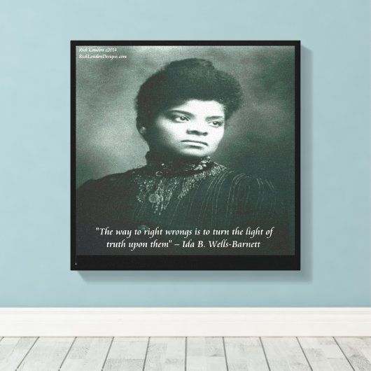 Ida B Wells Finding Truth Canvas Print (Insitu (Houten vloer))