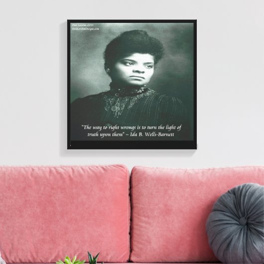 Ida B Wells Finding Truth Canvas Print (Insitu (Woonkamer))