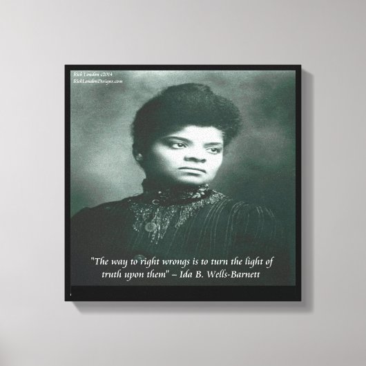 Ida B Wells Finding Truth Canvas Print (Voorkant)