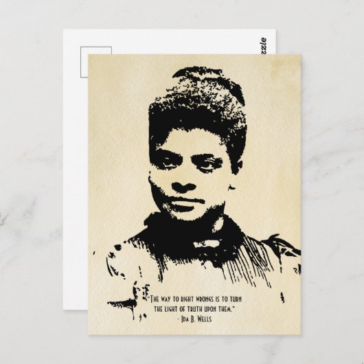 Ida B Wells Licht van Waarheid Quote Briefkaart (Voorkant / Achterkant)