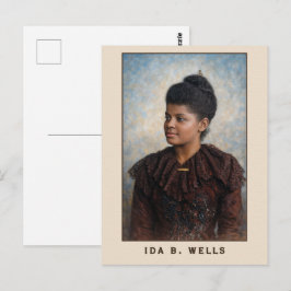 Ida B Wells Portretschilderij Briefkaart