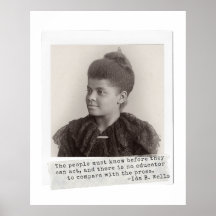 Ida B. Wells Quote - Grote zwarte vrouwen in de ge