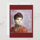 Ida B Wells & Quote Prachtige Waterverf Aankondiging (Voorkant)