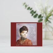 Ida B Wells & Quote Waterverf Painting Briefkaart (Staand voorkant)