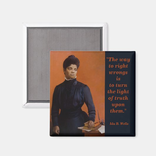 Ida B Wells Suffrage Burgerrechten Licht van Waarh Magneet (Voorkant / Achterkant)