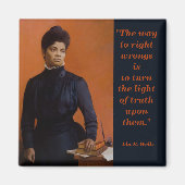 Ida B Wells Suffrage Burgerrechten Licht van Waarh Magneet (Voorkant)