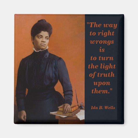 Ida B Wells Suffrage Burgerrechten Licht van Waarh Magneet (Voorkant)