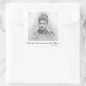 Ida B. Wells Suffrage Burgerrechtenleider Quote Vierkante Sticker (Tas)