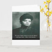 Ida B Wells & Truth Citaat Kaart (Gele Bloem)