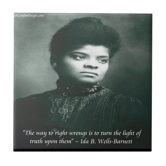 Ida B Wells & Truth Citaat Tegeltje (Voorkant)