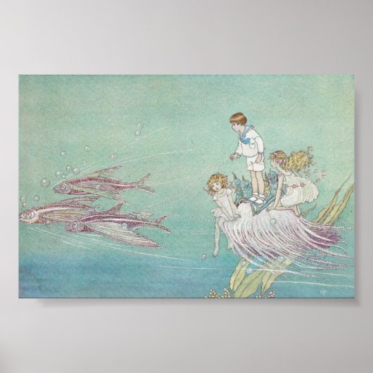 Ida Rentoul Print - Vissen (Voorkant)