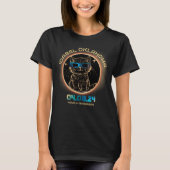 Idabel Oklahoma Total Solar Eclipse 2024 Cat Lover T-shirt (Voorkant)