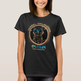 Idabel Oklahoma Totale Zonsverduistering 2024 Katt T-shirt