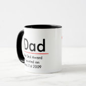 iDad-Best iDad Award uitgereikt op 21 juni 2009 Mok (Voorkant links)