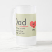 iDad-Best iDad Award Wijzigen naar huidig jaar Matglas Bierpul (Voorkant links)