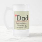 iDad-Best iDad Award Wijzigen naar huidig jaar Matglas Bierpul (Links)