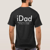iDad, Beste iDad Award - Gepresenteerd op zondag,  T-shirt (Achterkant)