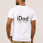 iDad, Beste iDad Award - Gepresenteerd op zondag, T-shirt (Achterkant)