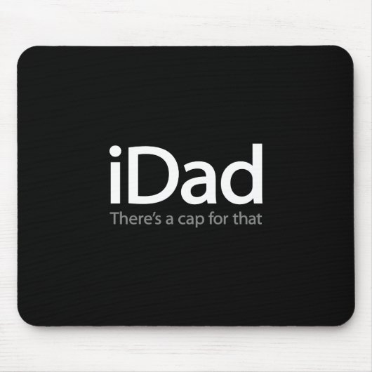 iDad (i Dad) Mousepad - Vaderdag Gift Muismat (Voorkant)