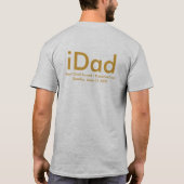 iDad T-Shirt - Best iPap award (Achterkant)