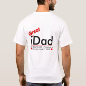iDad T-Shirt - Best iPap award (Achterkant)